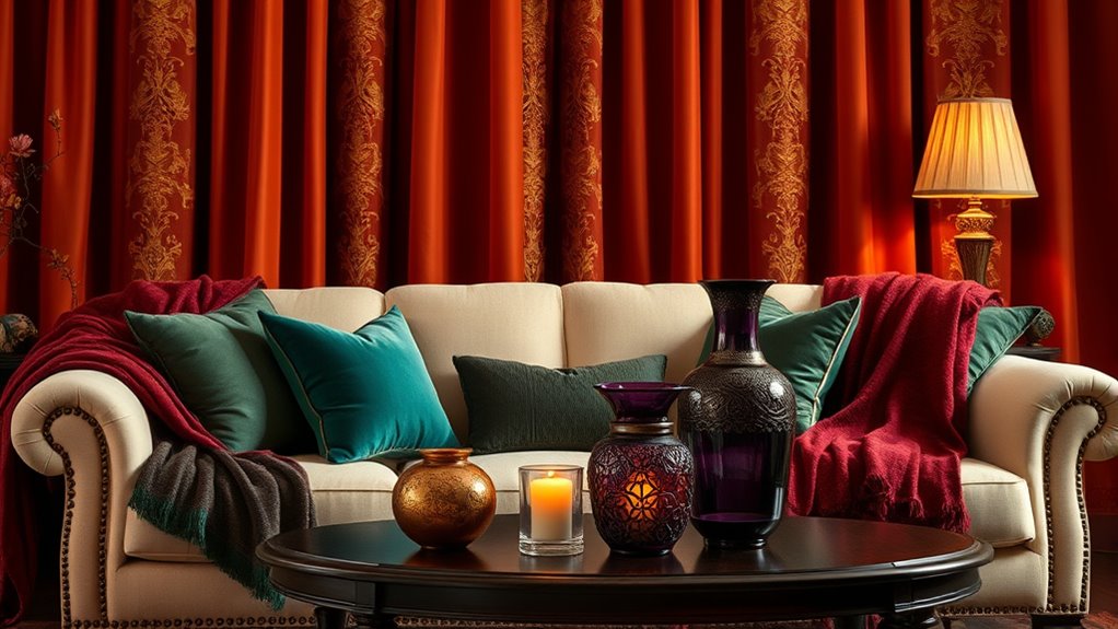 rich jewel tone decor