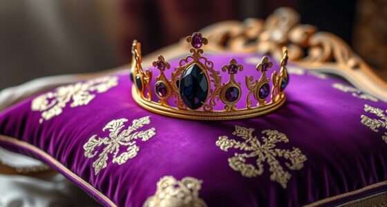 royal purple and gold