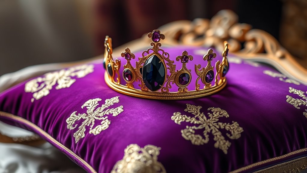 royal purple and gold