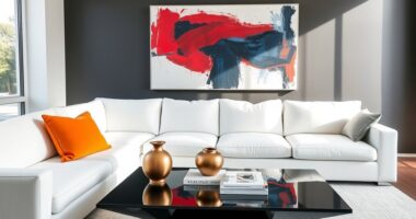 simple lines bold accents