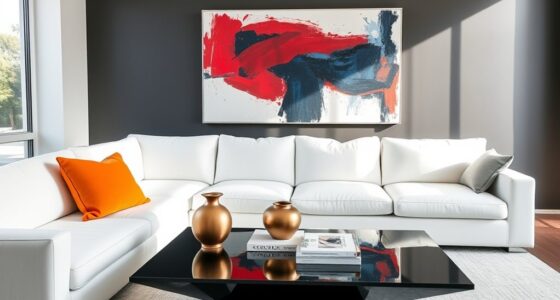 simple lines bold accents