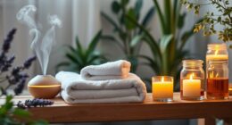spa lighting and aromatherapy