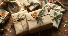 sustainable holiday gift wrap