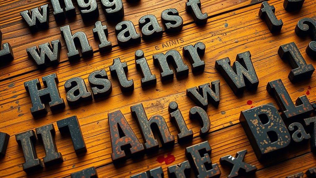 vintage fonts enhance nostalgic design