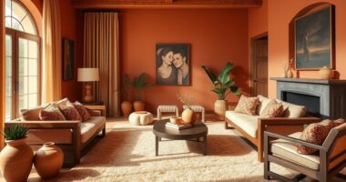 warm earthy interior colors