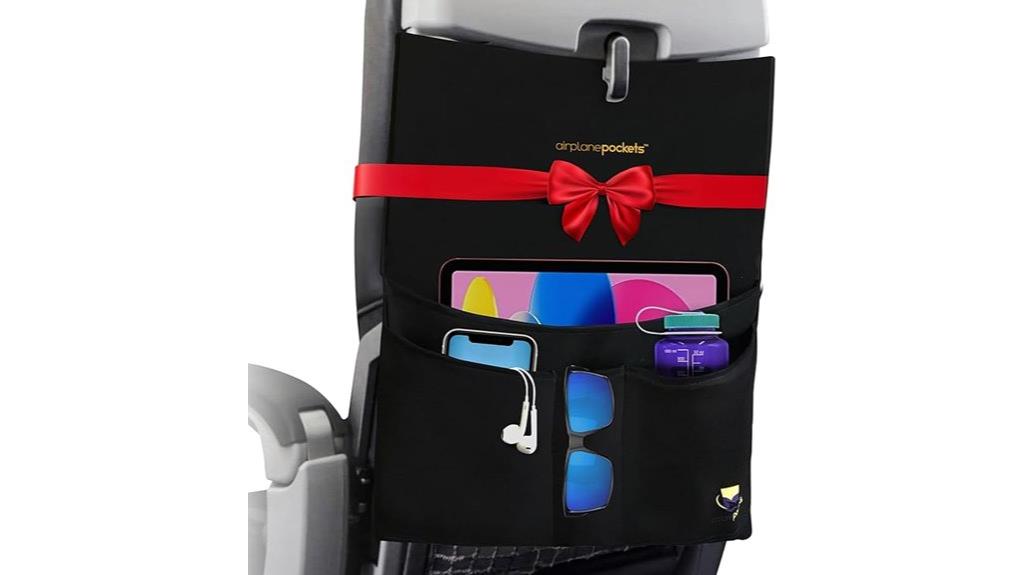 airplane seat storage organizer