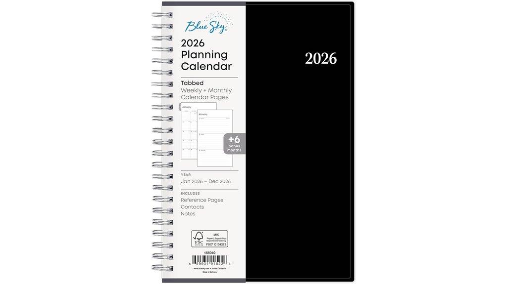 blue sky 2026 planner