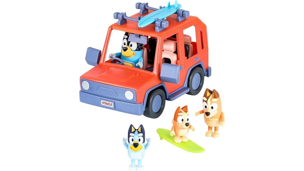 bluey toddler play car