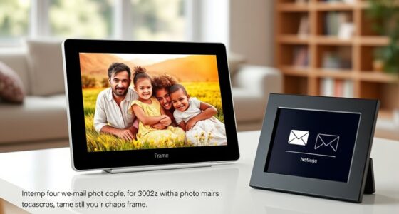 email enabled digital photo frames