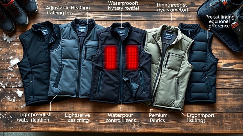 key heating vest factors