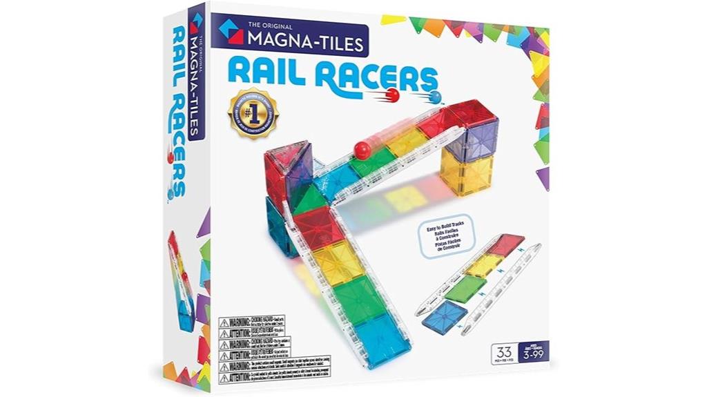 magnetic rail construction set