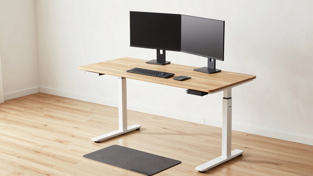 adjust desk height for comfort