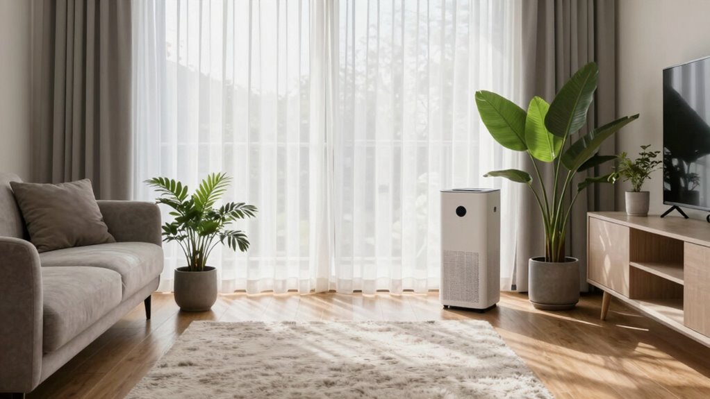 allergy free calm living room