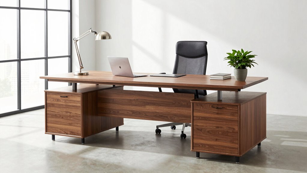 balanced stylish functional workspace