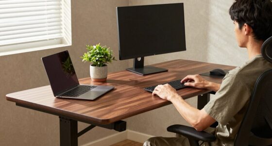 comfortable ergonomic workspace