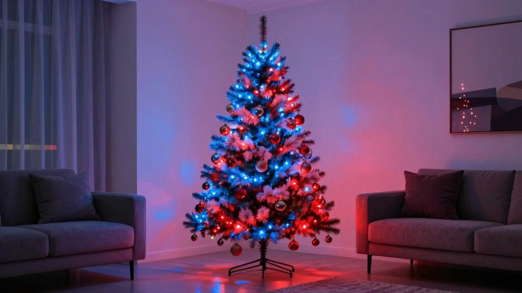 modern chic color changing decor