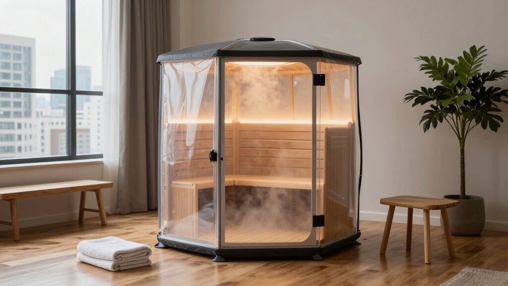 simple portable sauna setup