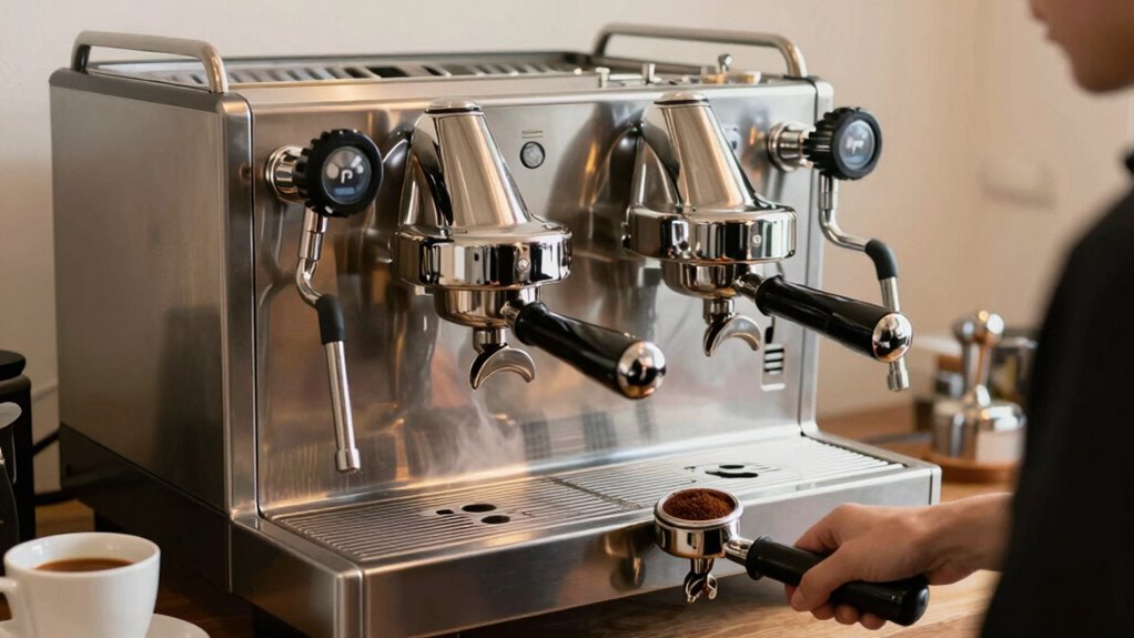 simultaneous brewing and steaming