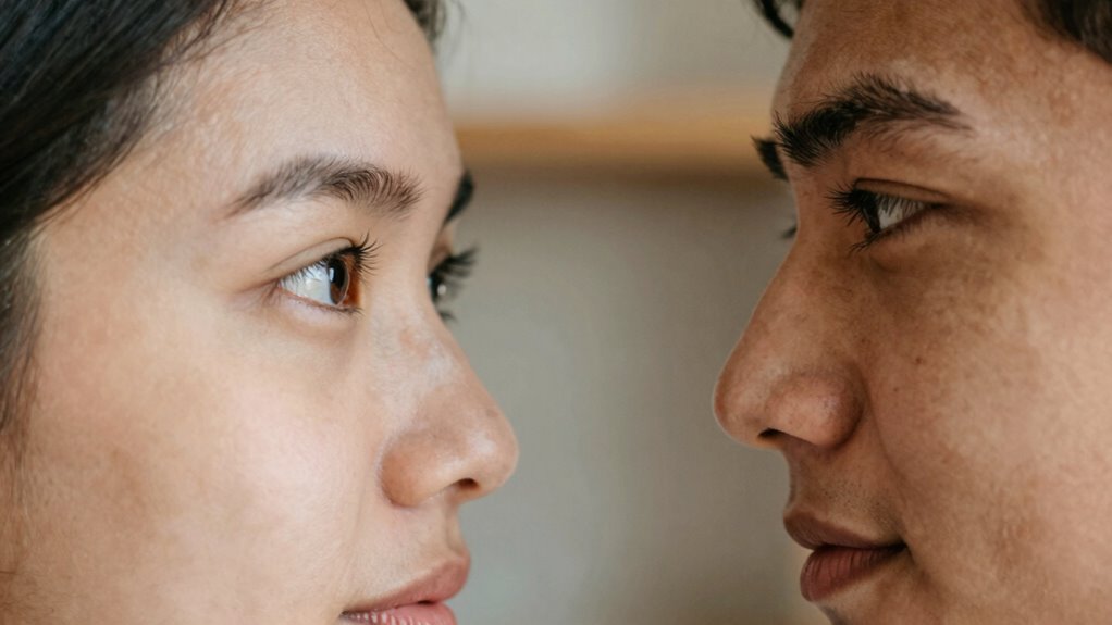 balanced and effective eye contact
