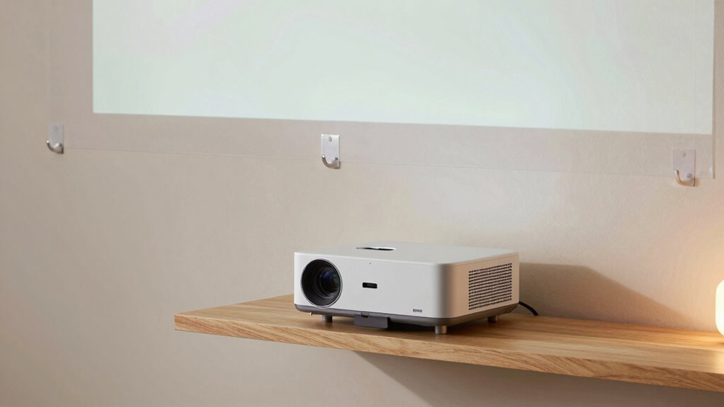 damage free renter projector setup