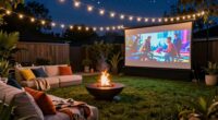 enhanced outdoor movie experience