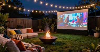 enhanced outdoor movie experience