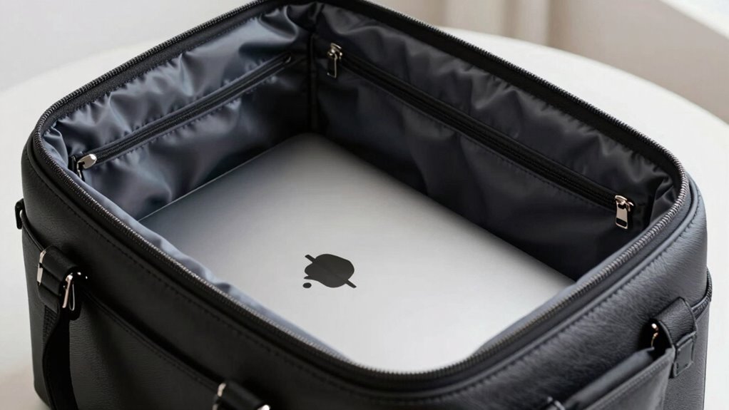 secure padded laptop compartment