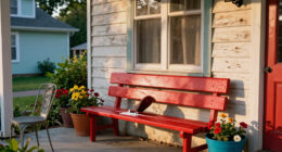 A Pop of Color Transformed This 1940s Front Porch