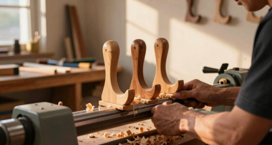 How I Made These Designer-Worthy Coat Hooks On A Lathe