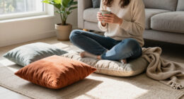 10 Floor Cushions That Instantly Create Cozy Reading Nooks (And Extra Seating!)