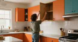 A Bland '70S Kitchen Became Warm And Modern After 1 Bold Design Choice