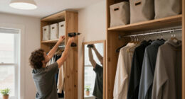 A Couple Turned A Pass-Through Space Into The Most Functional Dressing Room