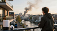 Grote Brand In Woning Op Prinsengracht, Zwarte Rook Boven Centrum Amsterdam - NH Nieuws