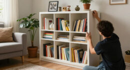 I Created A Pretty IKEA BILLY Hack That Seriously Cuts Clutter