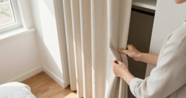 I Ditched My Closet Doors For $60 Pleated Curtains (See Why!)