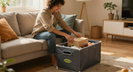 IKEA’s $13 Storage Gem Solved My Small Living Room Problems