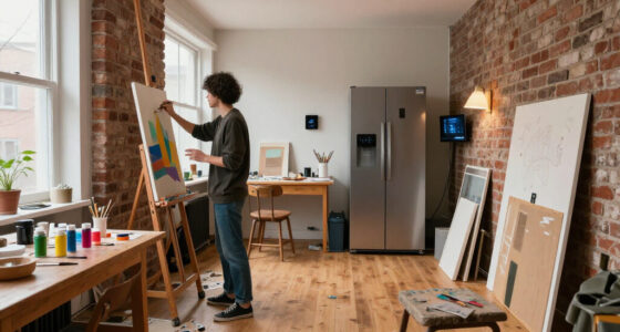 This 500-Square-Foot Studio Doubles As An Artist's Home And Workspace