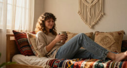This Boho Bedroom Got A Relaxing Redo That Was Completely DIYed