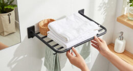 This Metal Rack Creates Instant Towel Storage And Includes Extra Uses I Never Expected!