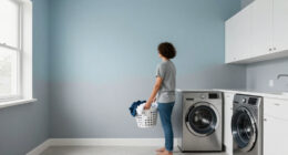 You’d Never Expect To See Ombré Walls In A Laundry Room — But It Works