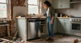 A Victorian Home's Entire Kitchen Was Demolished — Except For The Dishwasher