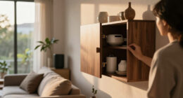 A Wall Of Cabinets Did More Than Add Storage To This Living Room