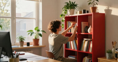 An Office Is Unrecognizable After IKEA BILLY Created A Refreshing Redo