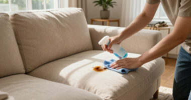 I Almost Gave Up On These Set-In Couch Stains — Until I Tried These Expert Tips