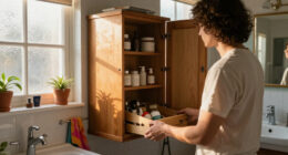 This 1960S Bathroom Redo Made Room For A Surprising Amount Of Storage