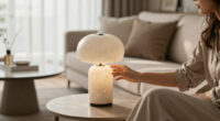 Walmart's New $25 Travertine-Look Lamp Looks Shockingly High-End