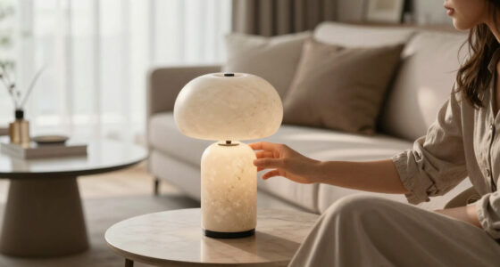 Walmart's New $25 Travertine-Look Lamp Looks Shockingly High-End